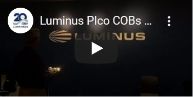PicoCOB demonstration shows amazing center beam candle power (CBCP) in tiny, narrow beam spot lights